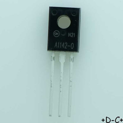 KSA1142O Transistor BJT PNP 180V 100mA 8W TO-126 ONS RoHS