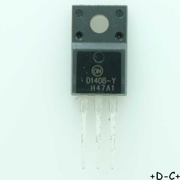 KSD1408Y Transistor BJT NPN 80V 4A 25W TO-220FP ONS - Distri-Compo