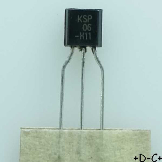 KSP06 Transistor BJT NPN 80V 500mA 625mW TO-92 ONS RoHS