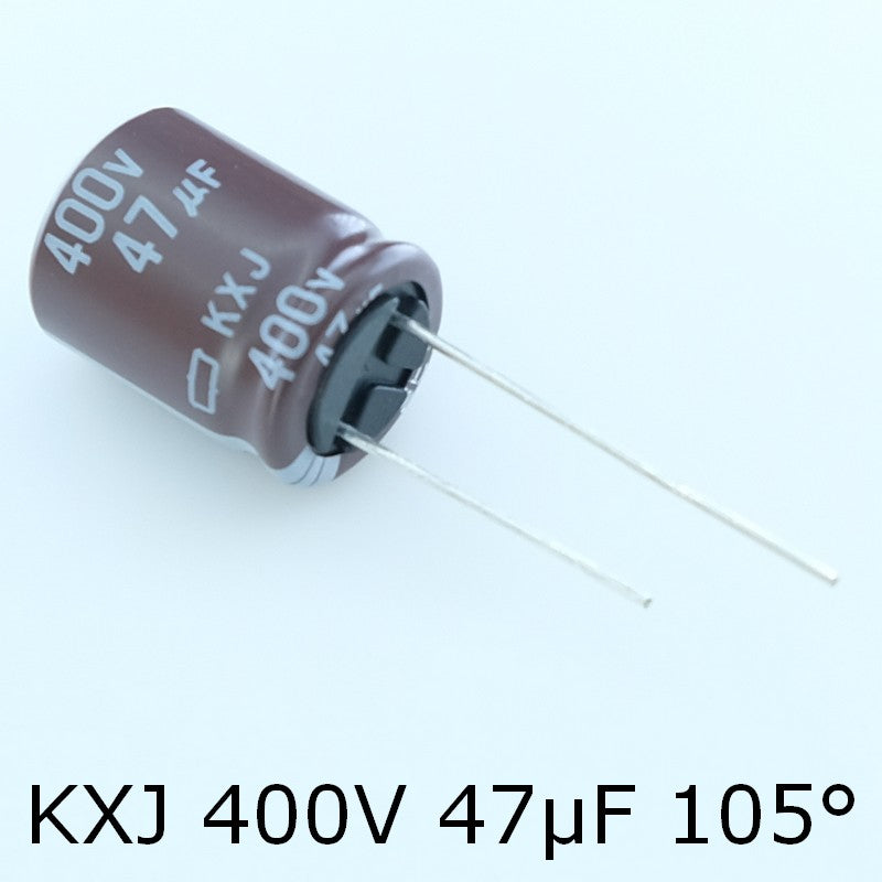 Condensateur 47µF 400V Aluminium Lytic 16x20mm 105° pas7.5 KXJ Chemi-con