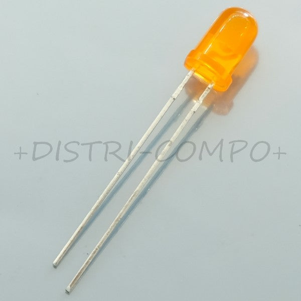 Led orange 5mm 20mA 625nm 60° 30mcd L-53ED Kingbright