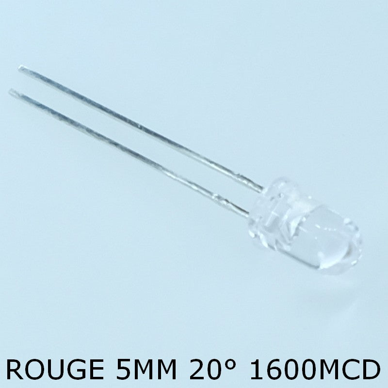 L-7113SRC-DW Led rouge 5mm 20° 660nm 1600-1800MCD