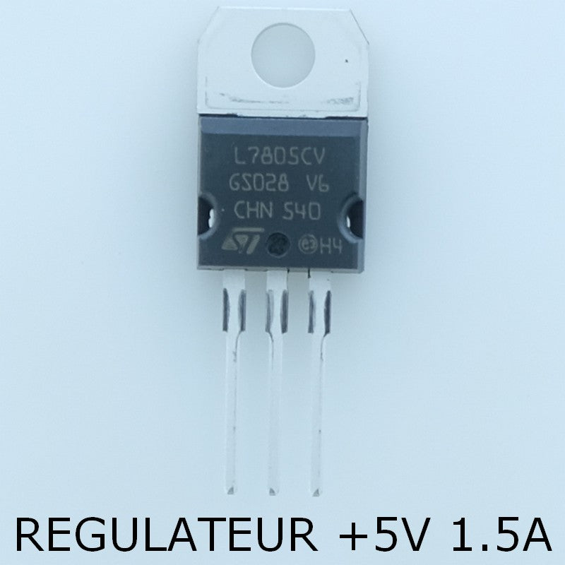 L7805CV-DG Régulateur positif +5V 1.5A TO-220 STM - Distri-Compo
