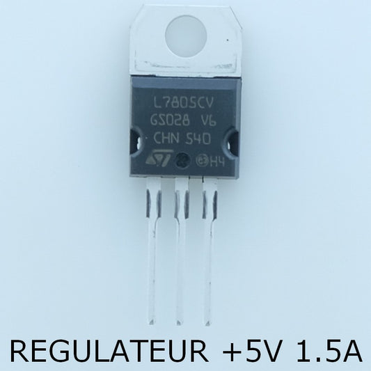 L7805CV-DG Régulateur positif +5V 1.5A TO-220 STM - Distri-Compo