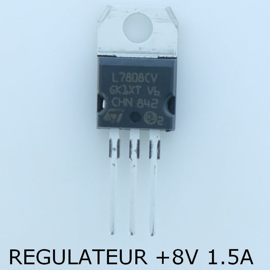 L7808CV Régulateur positif +8V 1.5A TO-220 STM - Distri-Compo