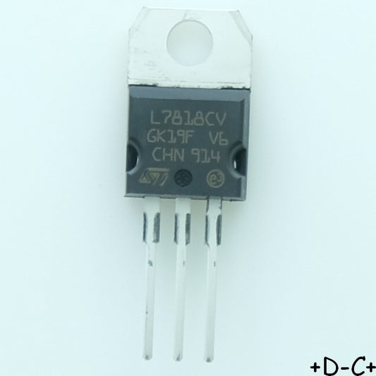 L7818CV Regulateur de tension +18V 1.5A TO-220 STM Rohs