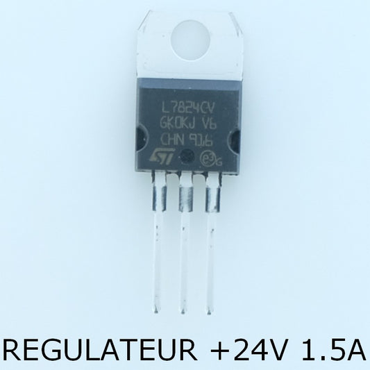 L7824CV Régulateur positif +24V 1.5A TO-220 STM - Distri-Compo