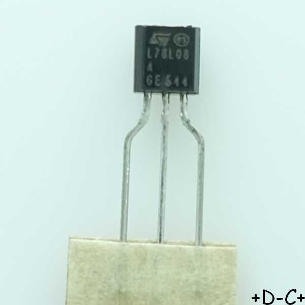 L78L08ABZ Regulator positive 8V 100mA TO-92 STM RoHS
