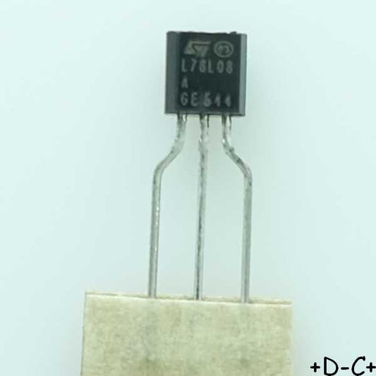 L78L08ABZ Regulator positive 8V 100mA TO-92 STM RoHS