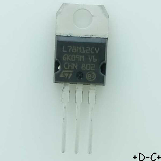 L78M12CV Regulateur +12V 500mA TO-220 STM RoHS