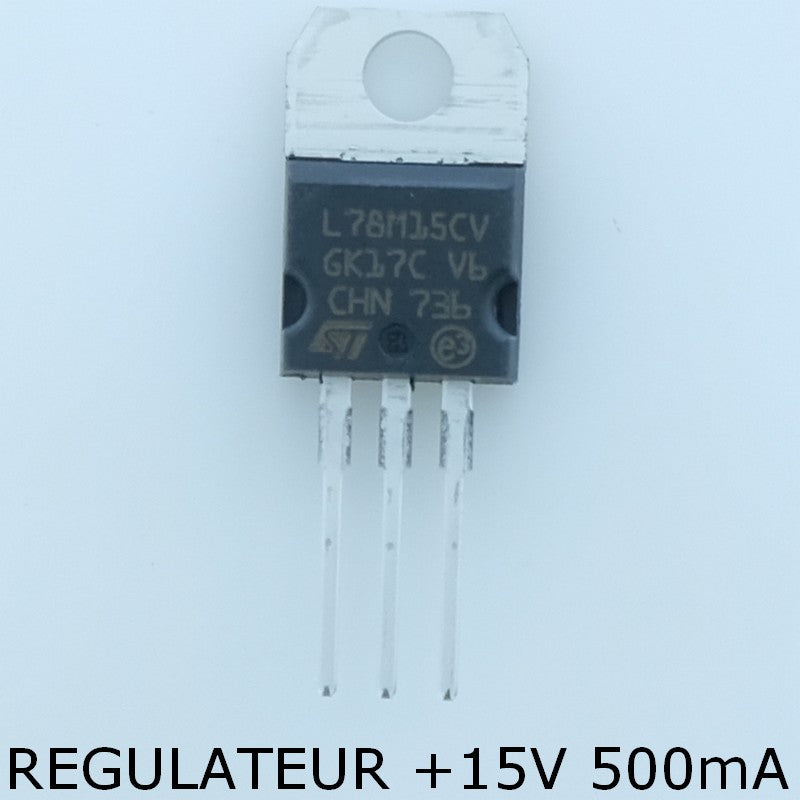 L78M15CV-DG Régulateur positif +15V 500mA TO-220AB STM - Distri-Compo