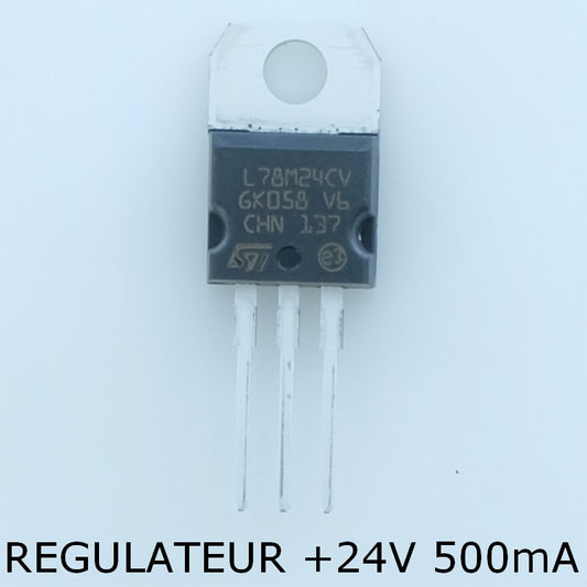 L78M24CV-DG Régulateur positif +24V 500mA TO-220AB STM - Distri-Compo