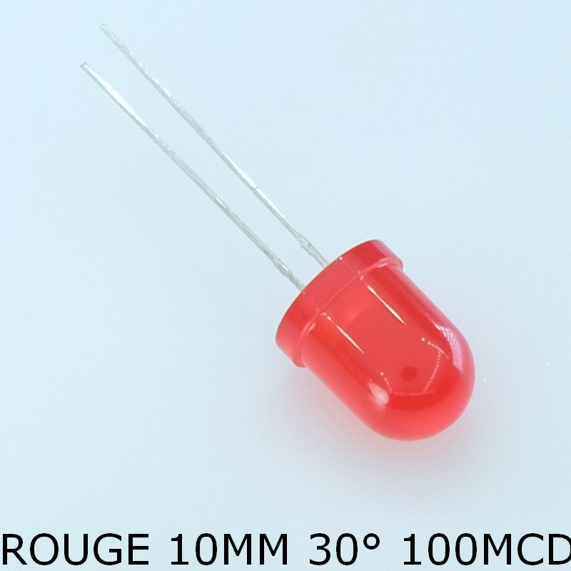 Led rouge traversante 10mm 20mA 2.5V 617nm L-813ID Kingbright