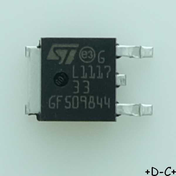LD1117DT33TR Adjustable Régulateur DPAK STM - Distri-Compo