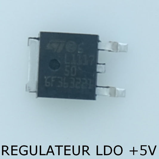 LD1117DT50 LDO Régulateur +5V 1.3A DPAK STM