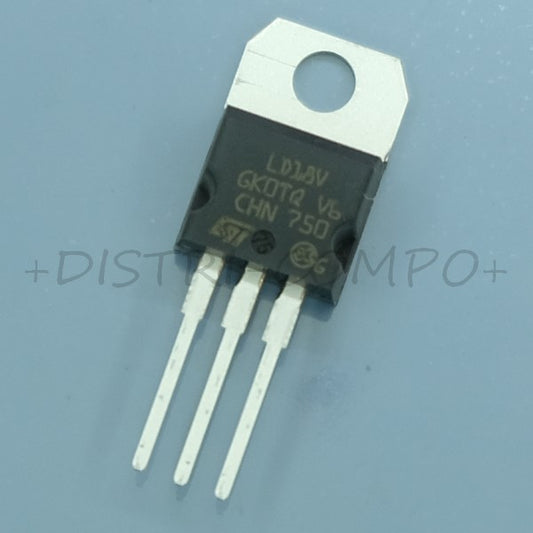 LD1117V18 LDO Regulator +1.8V 1.3A TO--220AB STM