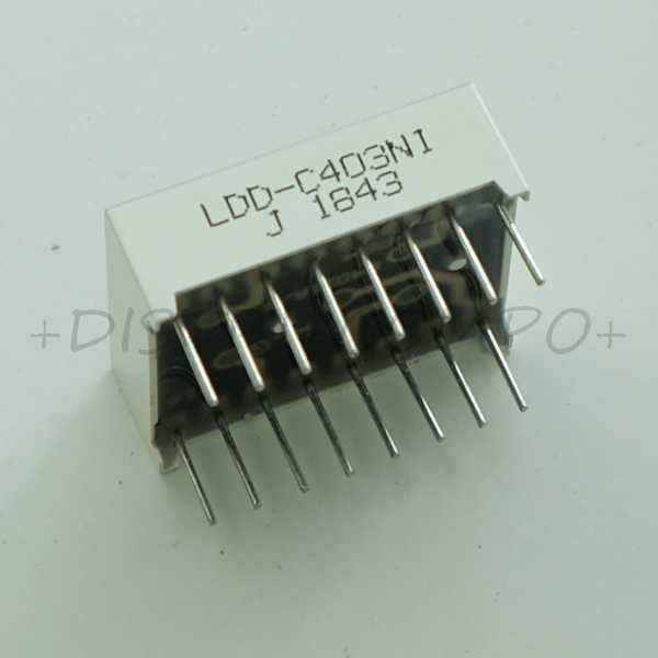 Afficheur 2 Digits 14 Led jaune CC 3900ucd LDD-C403NI Lumex - Distri-Compo