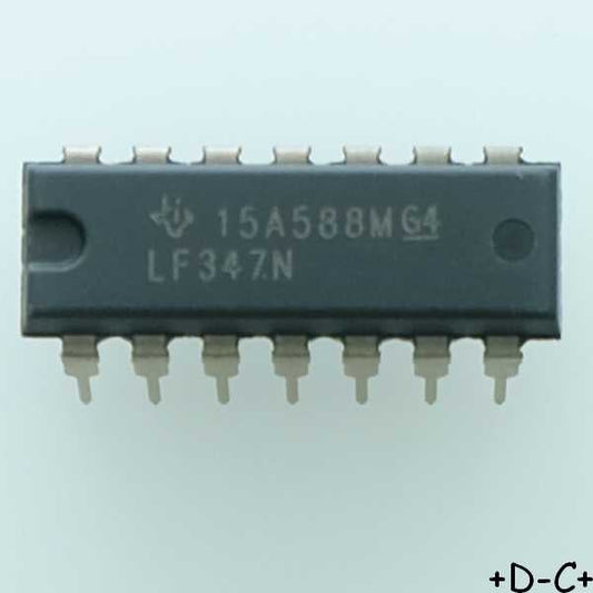 LF347N Quadruple ampli OP JFET DIP-14 Texas RoHS