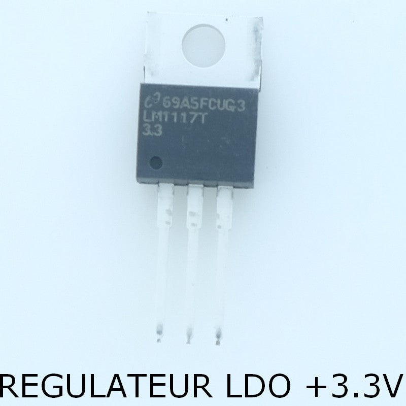 LM1117T3.3 800mA Low-Dropout Linear Régulateur +3.3V TO-220 - Distri-Compo