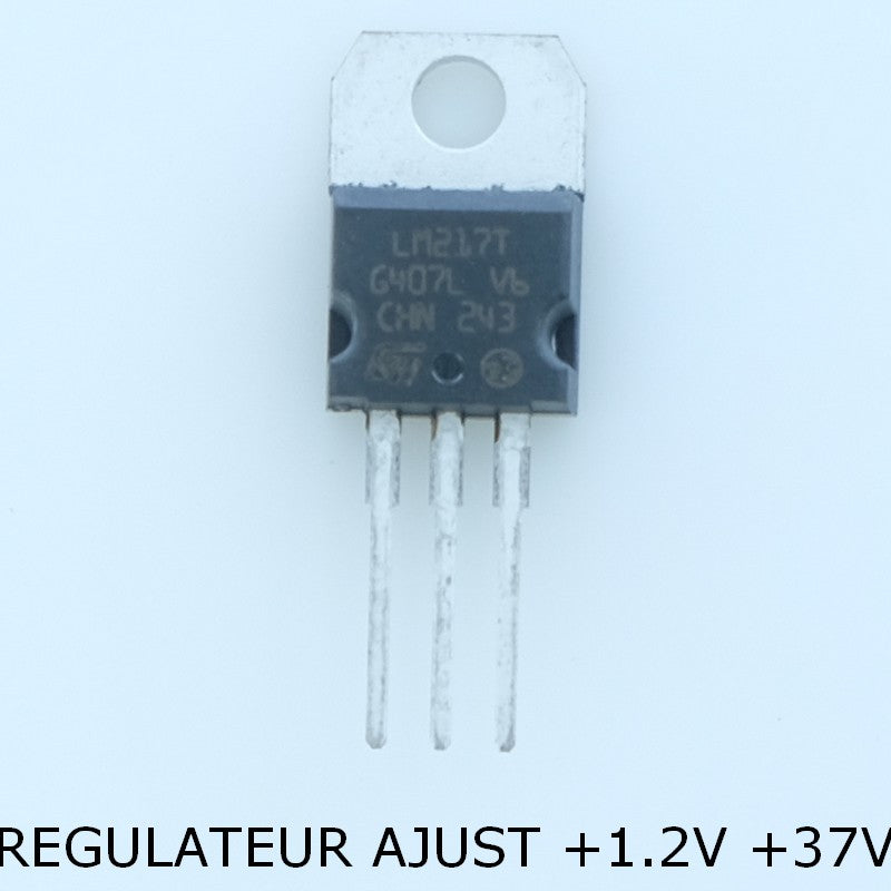 LM217T 1.2V to 37V adjustable voltage Régulateurs TO-220 STM - Distri-Compo