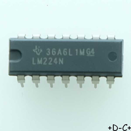 LM224N Quadruple amplificateur OP DIP-14 Texas RoHS
