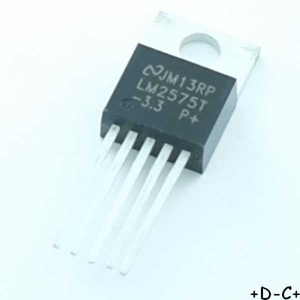 LM2575T-3.3 Buck Régulateur Switching Output 3.3V 1A TO-220-5 National