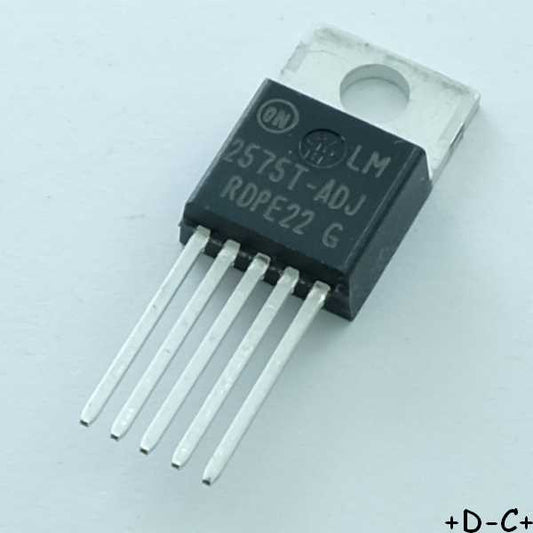 LM2575T-ADJG Buck Regulator, Switching, Adjus., 1.0 A TO-220-5 ONS