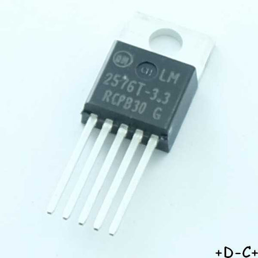 LM2576T-3.3G Buck Regulator, Switching, 3.0 A, 3.3V TO-220-5 ONS RoHS