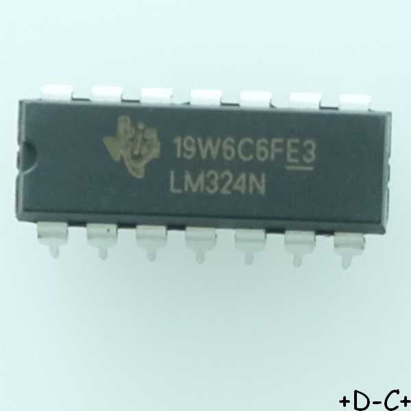 LM324N Quadruple Operational Amplifiers DIP-14 Texas RoHS
