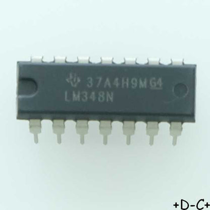 LM348N Amp OP Quad High Gain +18V DIP-14 Texas RoHS