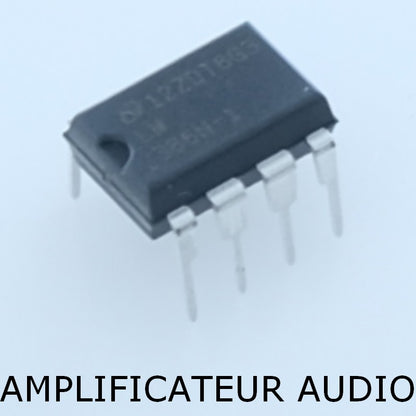 LM386N-1 Wide Input Voltage Low Power Audio Amplifier DIP-8 Texas - Distri-Compo