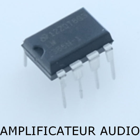 LM386N-1 Wide Input Voltage Low Power Audio Amplifier DIP-8 Texas - Distri-Compo
