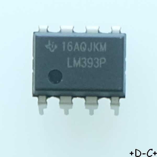 LM393P Comparateur tension double DIP-8 Texas
