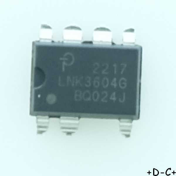 LNK3604G Convertisseur AC/DC Flyback 85V à 265VAC SMD-8 Power Integrations RoHS