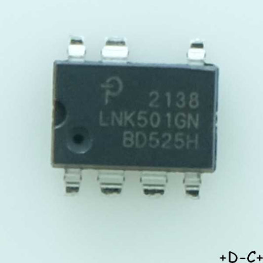 LNK501GN CV/CC Switcher for Very Low Cost SMD-8B Power integrations