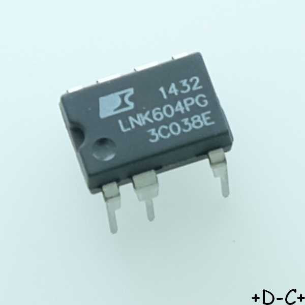 LNK604PG Commutateur hors ligne AC/DC DIP-8C Power Integrations - Distri-Compo