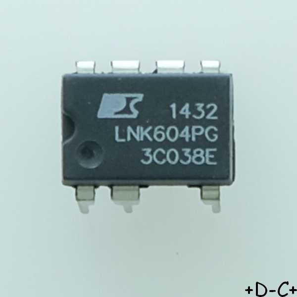 LNK604PG Commutateur hors ligne AC/DC DIP-8C Power Integrations - Distri-Compo