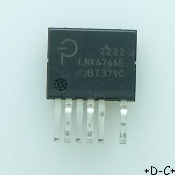 LNK6766E Convertisseur AC/DC Flyback ESIP-6 Power Integrations RoHS