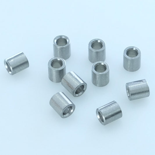 Entretoise ronde acier inox ID2.7mm OD4.5mm L5mm M0504-25-SS RAF (lot de 10)