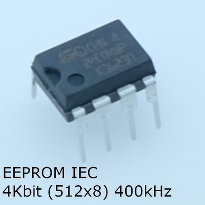 M24C04-WBN6P EEPROM I2C 4Kbit 512x8 400kHz DIP-8 STM