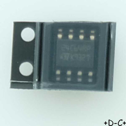 M24C64-RMN6P Eeprom 64Kbit serie I2C 1MHz SO-8 STM RoHS - Cut tape