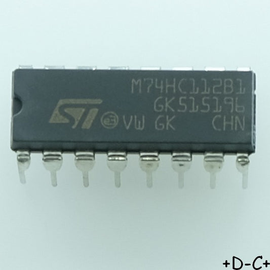 M74HC112B1 Dual JK Flip-flop DIP-16 STM RoHS