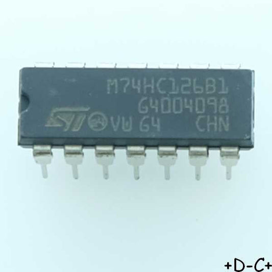 M74HC126B1R Quad bus buffer 3-state DIP-14 STM RoHS