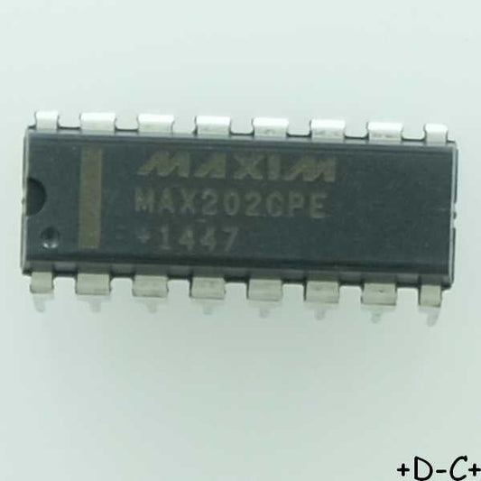MAX202CPE Transceiver RS-232 DIP-16 Maxim RoHS