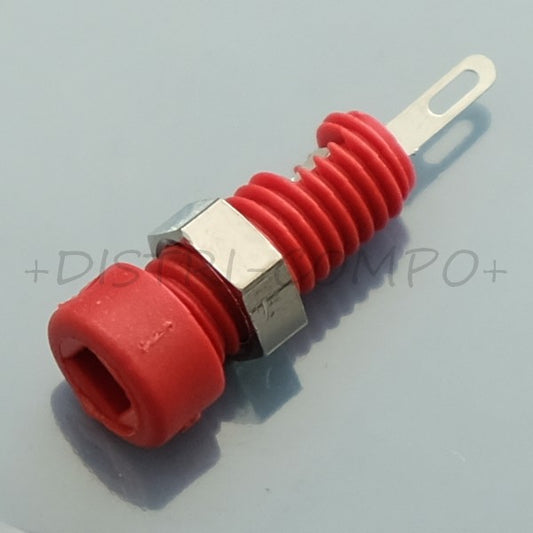 Fiche miniature femelle 2mm 60V 6A Hirschmann MBI1 rouge