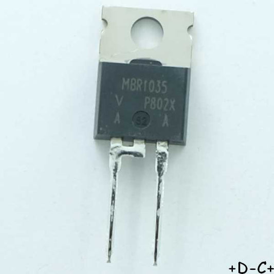 VS-MBR1035PBF Diode Schottky 35V 10A TO-220AC Vishay RoHS