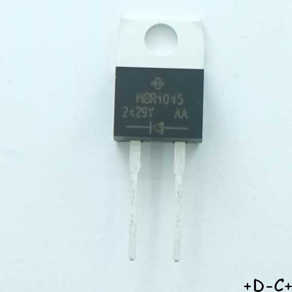 MBR1045-E3/45 Diode Schottky 45V 10A TO-220AC Vishay - Distri-Compo