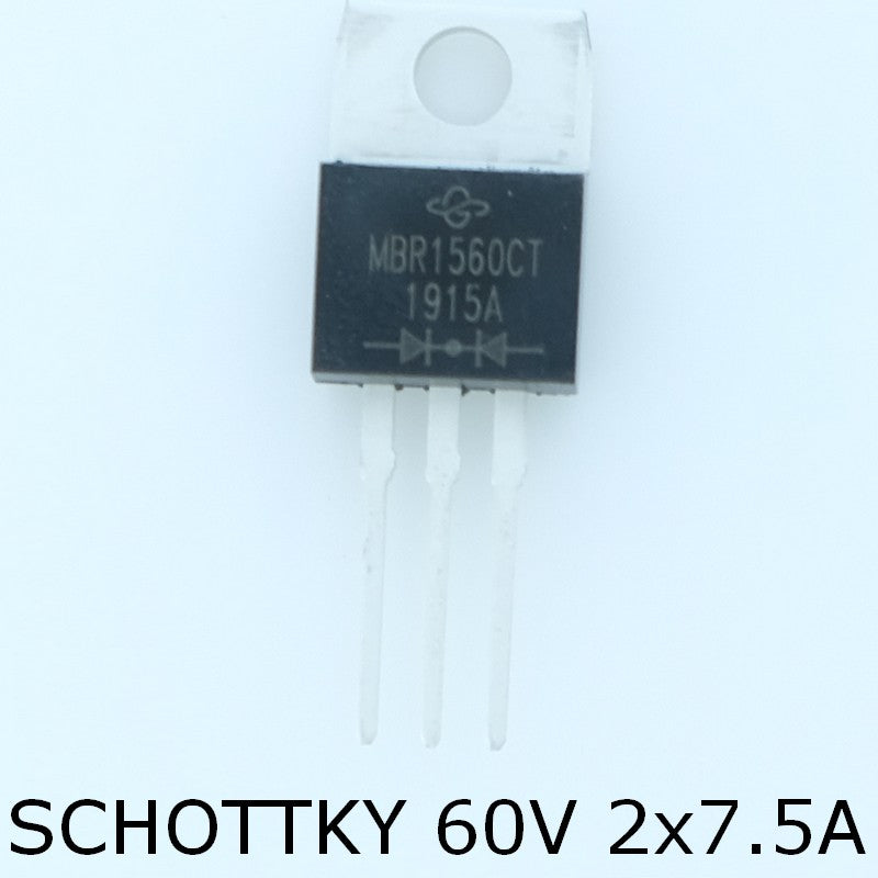 MBR1560CT-E3/45 Diode Schottky 60V 15A TO-220AB Vishay - Distri-Compo
