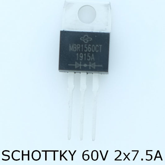 MBR1560CT-E3/45 Diode Schottky 60V 15A TO-220AB Vishay - Distri-Compo