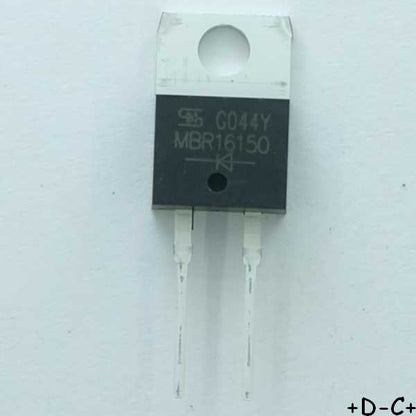 MBR16150 Redresseur Schottky 150V 16A TO-220AC Taiwan RoHS